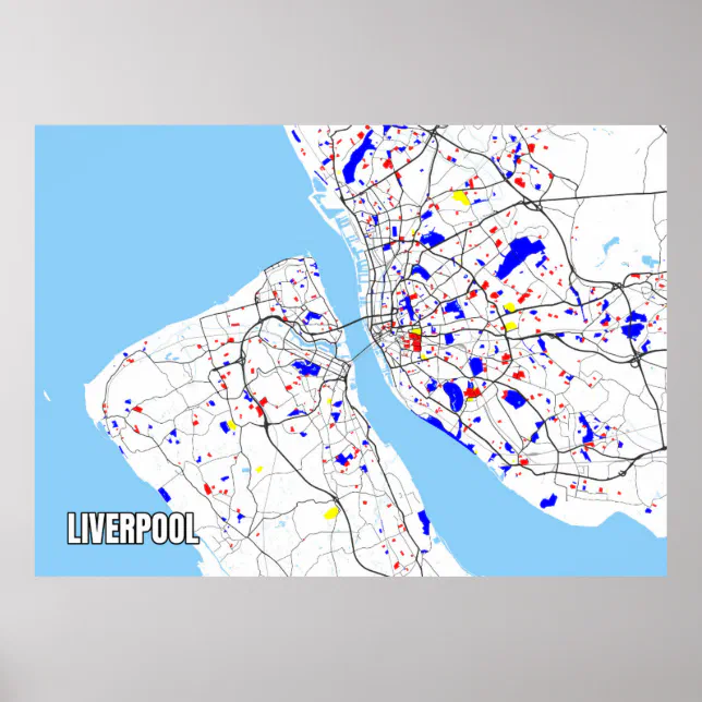 Liverpool Tithe Maps Map of Liverpool Poster | Zazzle