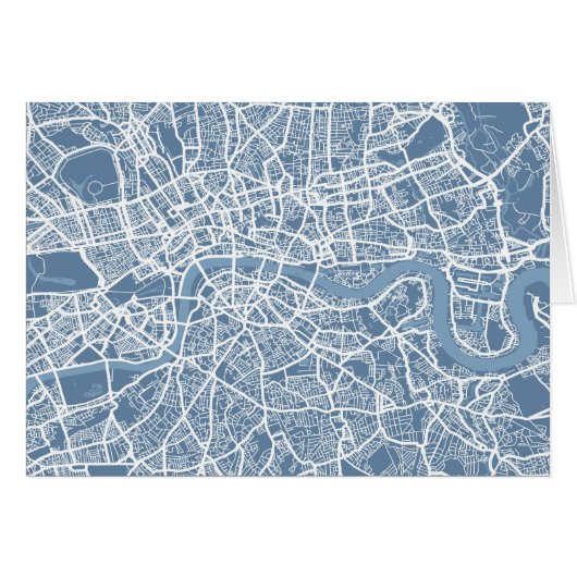 Map of London Map Cards (Front Horizontal)