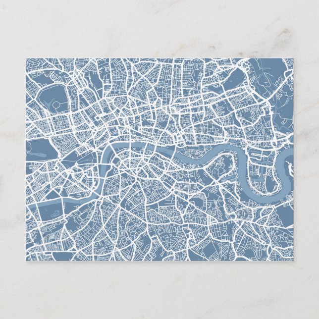 Map of London Map Postcard (Front)