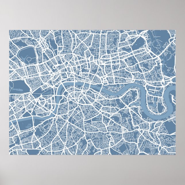 Map of London Map Poster (Front)