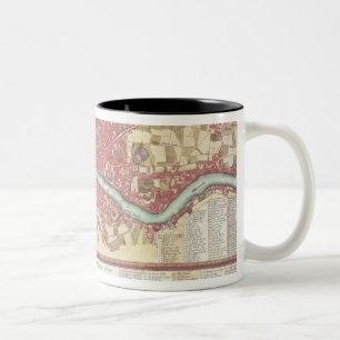 Map of London Two-Tone Coffee Mug