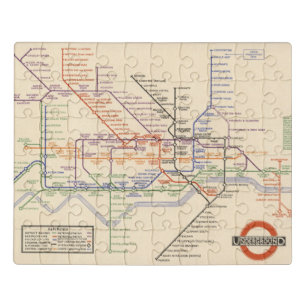 Map of London's Underground Railways Jigsaw Puzzle