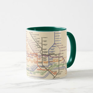 Map of London's Underground Railways Mug