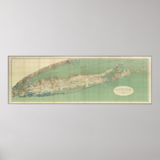 Map Of Long Island Poster