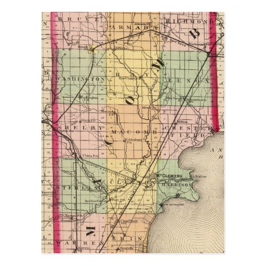 Map Of Macomb County Michigan Postcard R07f811586a2343ba9f120fd405d9cc4f Vgbaq 8byvr 540 