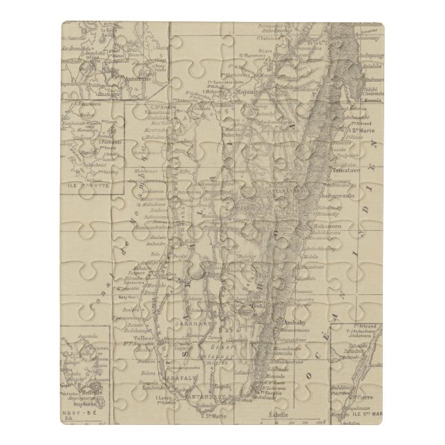Map of Madagascar Jigsaw Puzzle (Puzzle Vertical)