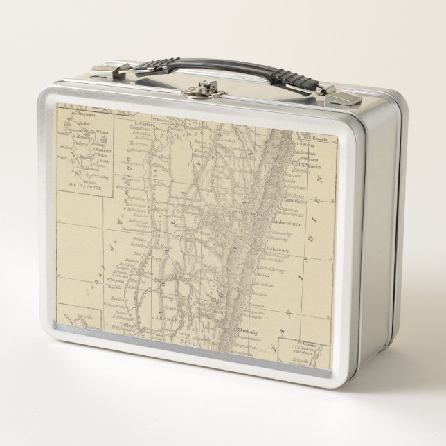 Map of Madagascar Metal Lunch Box (Front)