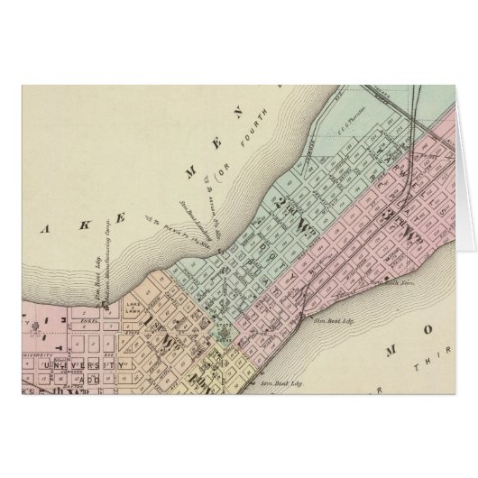 Map of Madison, Wisconsin Cards (Front Horizontal)