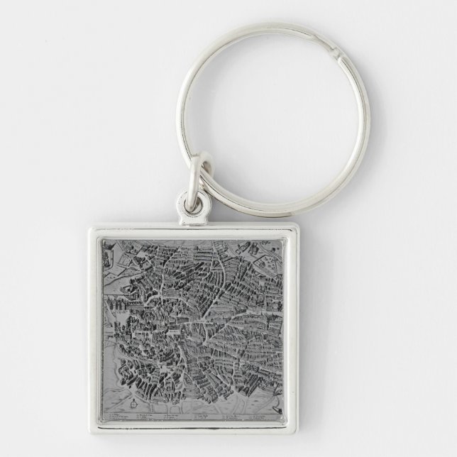 Map of Madrid Keychain (Front)
