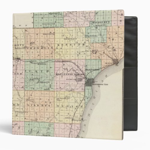 Map of Manitowoc County State of Wisconsin Binder