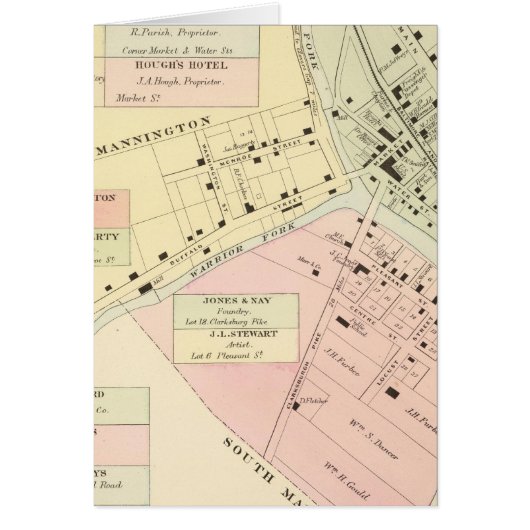 Map of Mannington, West Virginia (Front)