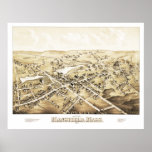 Map of Mansfield, Massachusetts from 1879 Poster