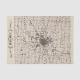 Map of Marion County 2 Tissue Paper