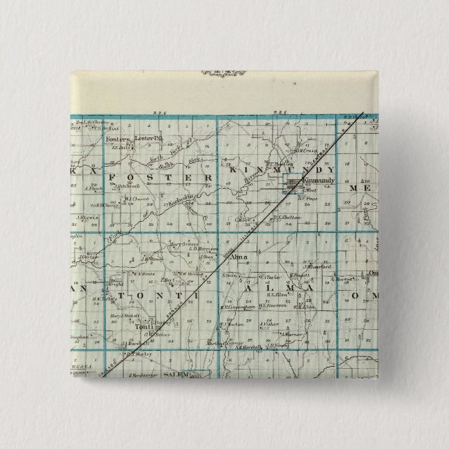 Map of Marion County Button (Front)