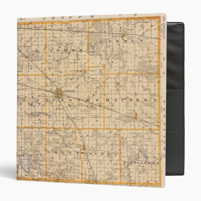 Map of Marshall County 3 Ring Binder (Front/Inside)