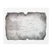 MAP OF MESOPOTAMIA 20"x16"