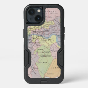 Map of Metropolitan Parliamentary Boroughs iPhone 13 Case