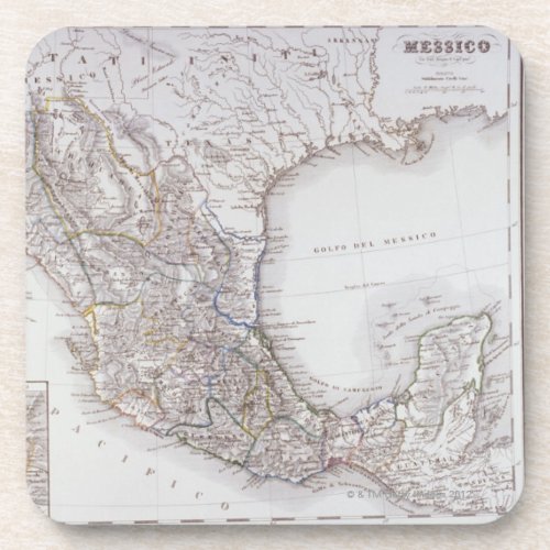 Map of Mexico 2 Drink Coaster