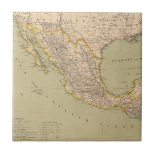 Map of Mexico Ceramic Tile