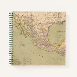 Map of Mexico Notebook