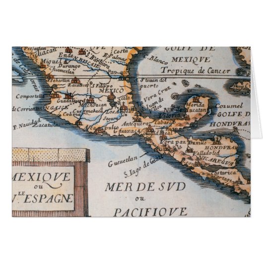 Map of Mexico or New Spain | 1625 Cards (Front Horizontal)