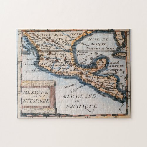 Map of Mexico or New Spain  1625 Jigsaw Puzzle