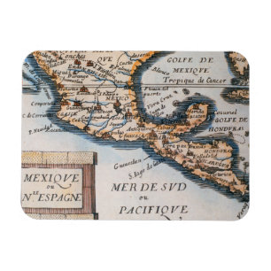 Map of Mexico or New Spain   1625 Magnet