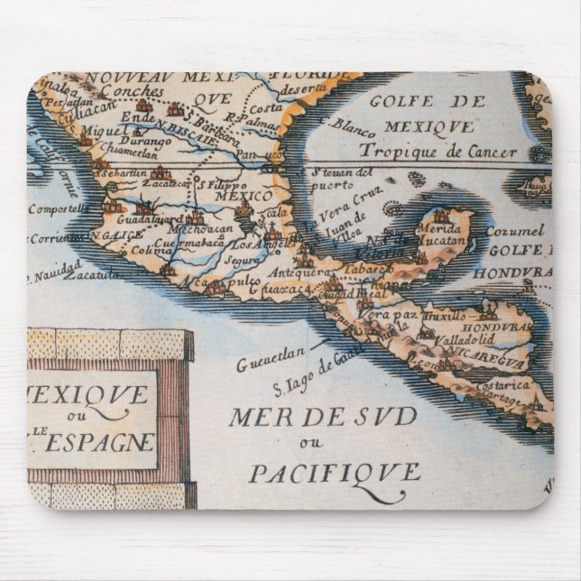 Map of Mexico or New Spain | 1625 Mouse Pad (Front)