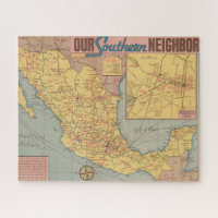 Map of Mexico - "Our Southern Neighbor"