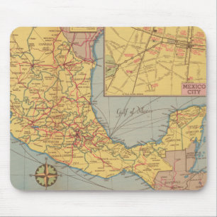 Map of Mexico - "Our Southern Neighbor" Mouse Pad