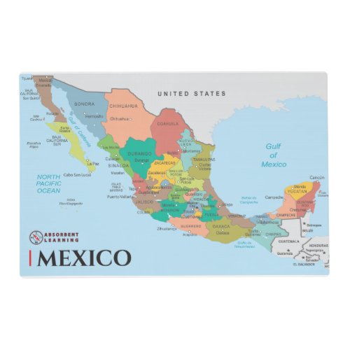 Map of Mexico Placemat