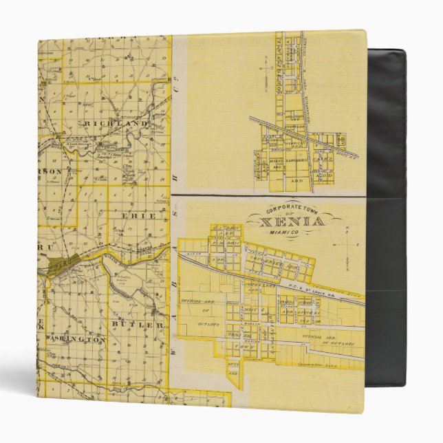Map of Miami County 3 Ring Binder (Front/Inside)