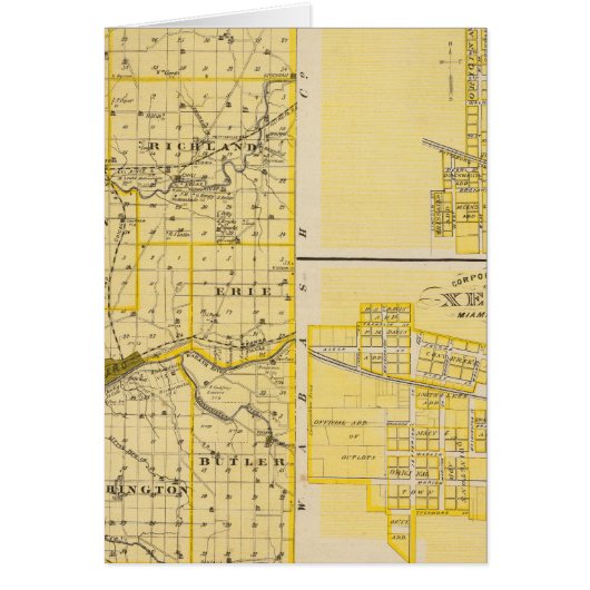 Map of Miami County Cards (Front)