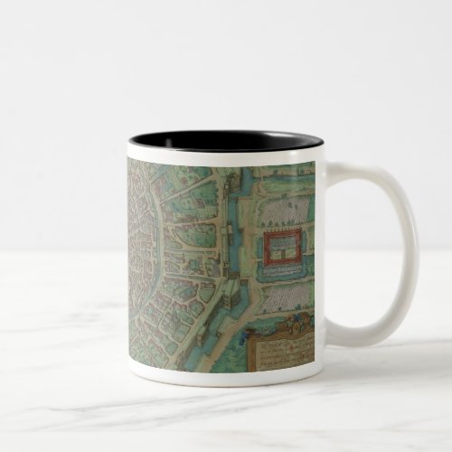 Map of Milan from Civitates Orbis Terrarum by G Two_Tone Coffee Mug
