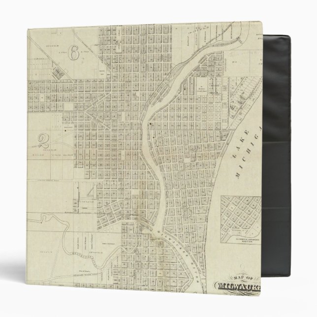 Map of Milwaukee 3 Ring Binder (Front/Inside)