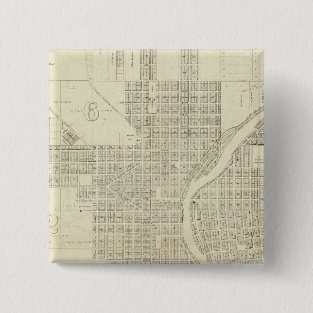 Map of Milwaukee Button (Front)