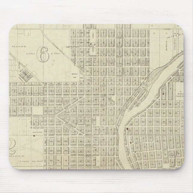 Map of Milwaukee Mouse Pad (Front)