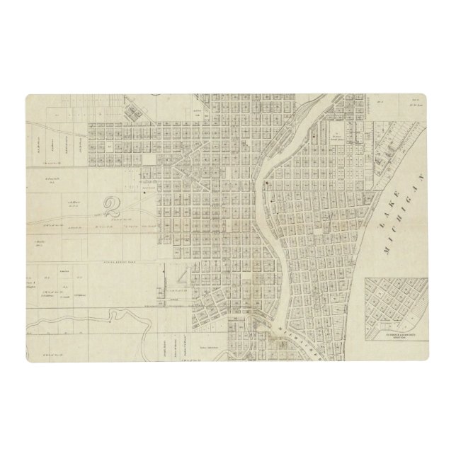 Map of Milwaukee Placemat (Front)