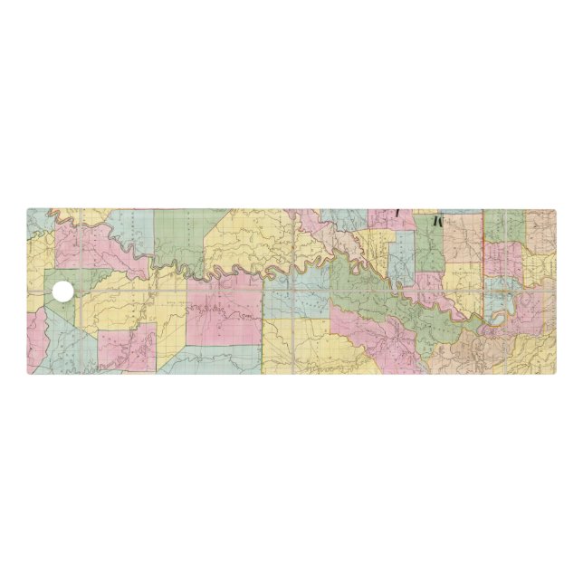 Map of Mississippi, Louisiana & Arkansas Ruler (Front)