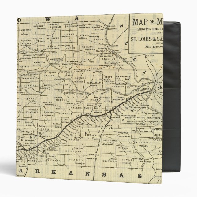 Map of Missouri 2 Binder (Front/Inside)