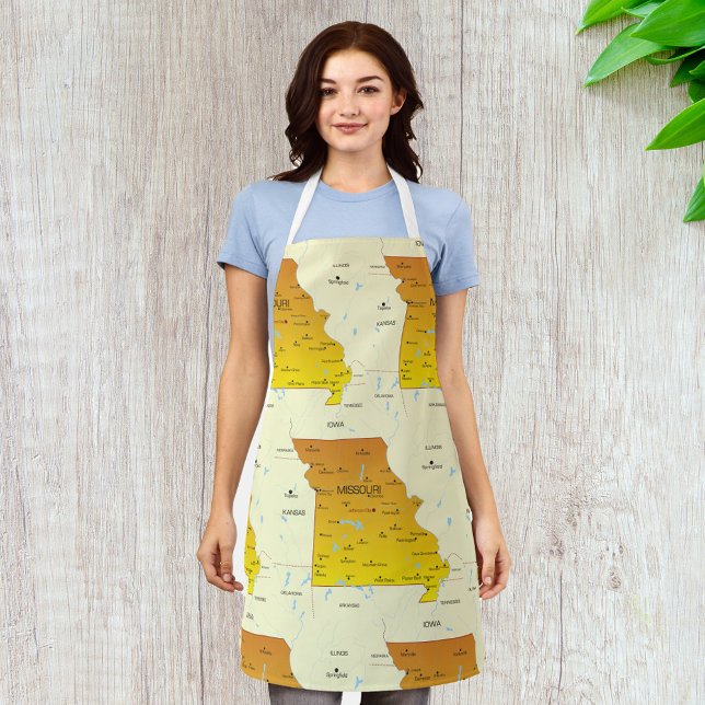 Map Of Missouri Apron (Creator Uploaded)