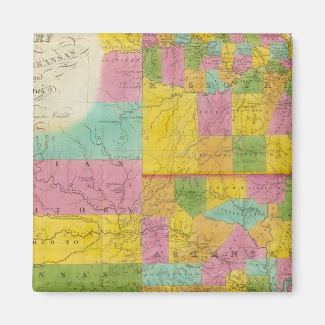 Map of Missouri Magnet (Front)