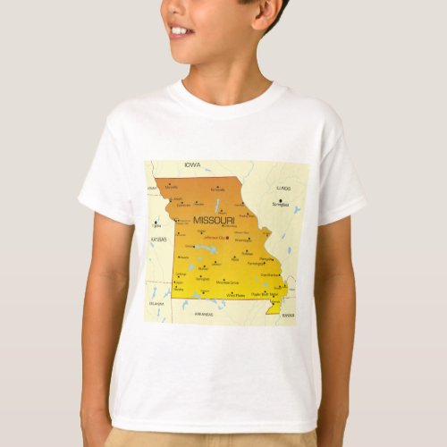 Map Of Missouri T_Shirt
