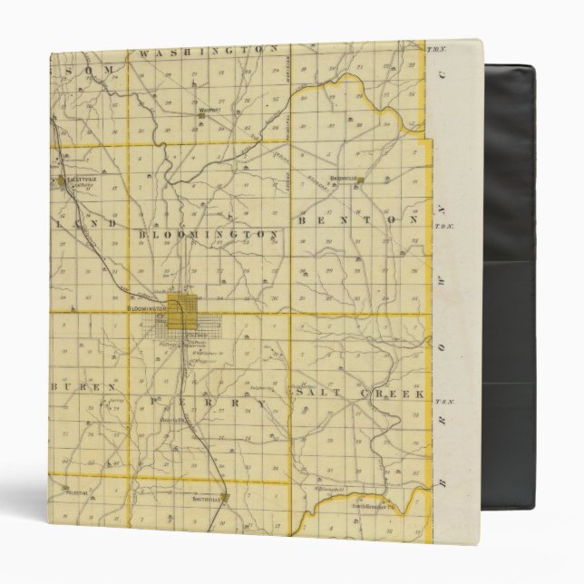 Map of Monroe County Binder (Front/Inside)