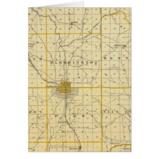 Map of Monroe County Cards (Front)