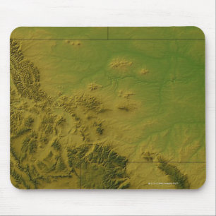 Map of Montana Mouse Pad
