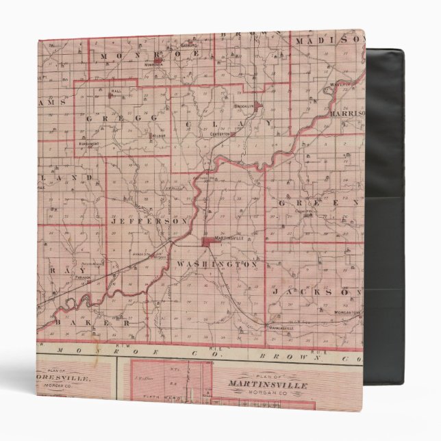 Map of Morgan County with Mooresville Binder (Front/Inside)