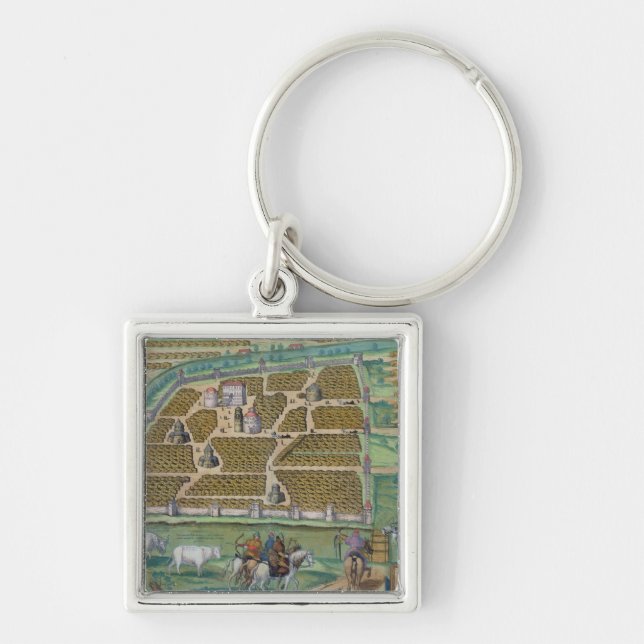 Map of Moscow Keychain (Front)