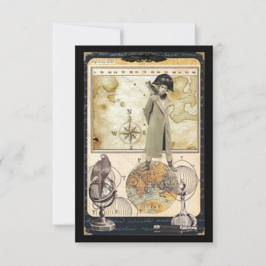 Map of My World Postcard (Front)