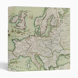 Map of Naval Attack on England by Napoleon 3 Ring Binder